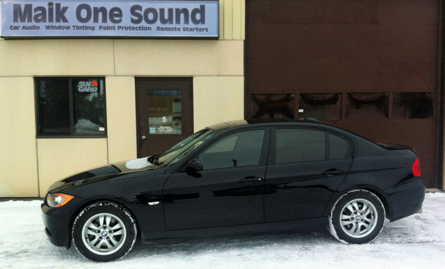 2011 BMW 335 with professional window tint in North Bay